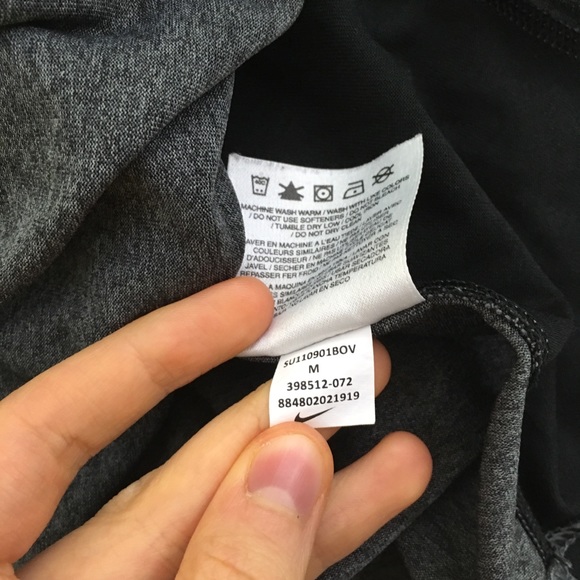 🖤SOLD🖤Nike Dri Fit Mens Grey Short Sleeve Shirt - Picture 5 of 6